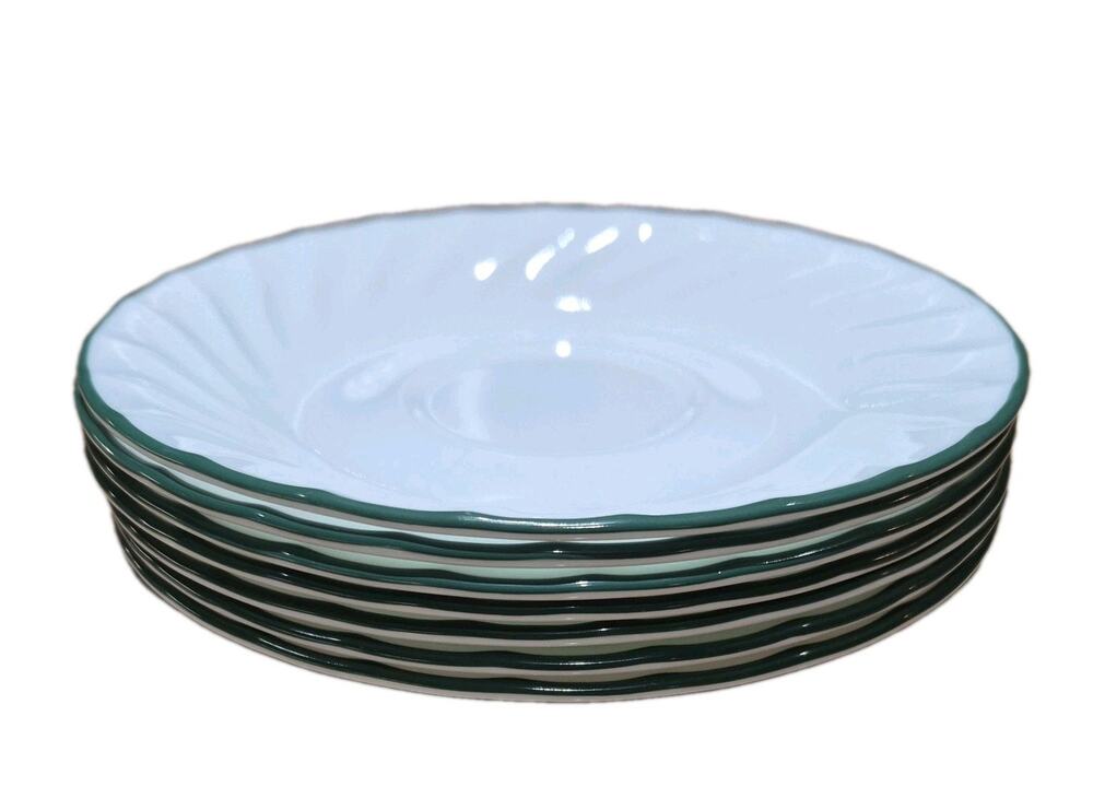 Corelle Callaway Ivy Swirl Saucer Plates 6 1/4", Set Of 7